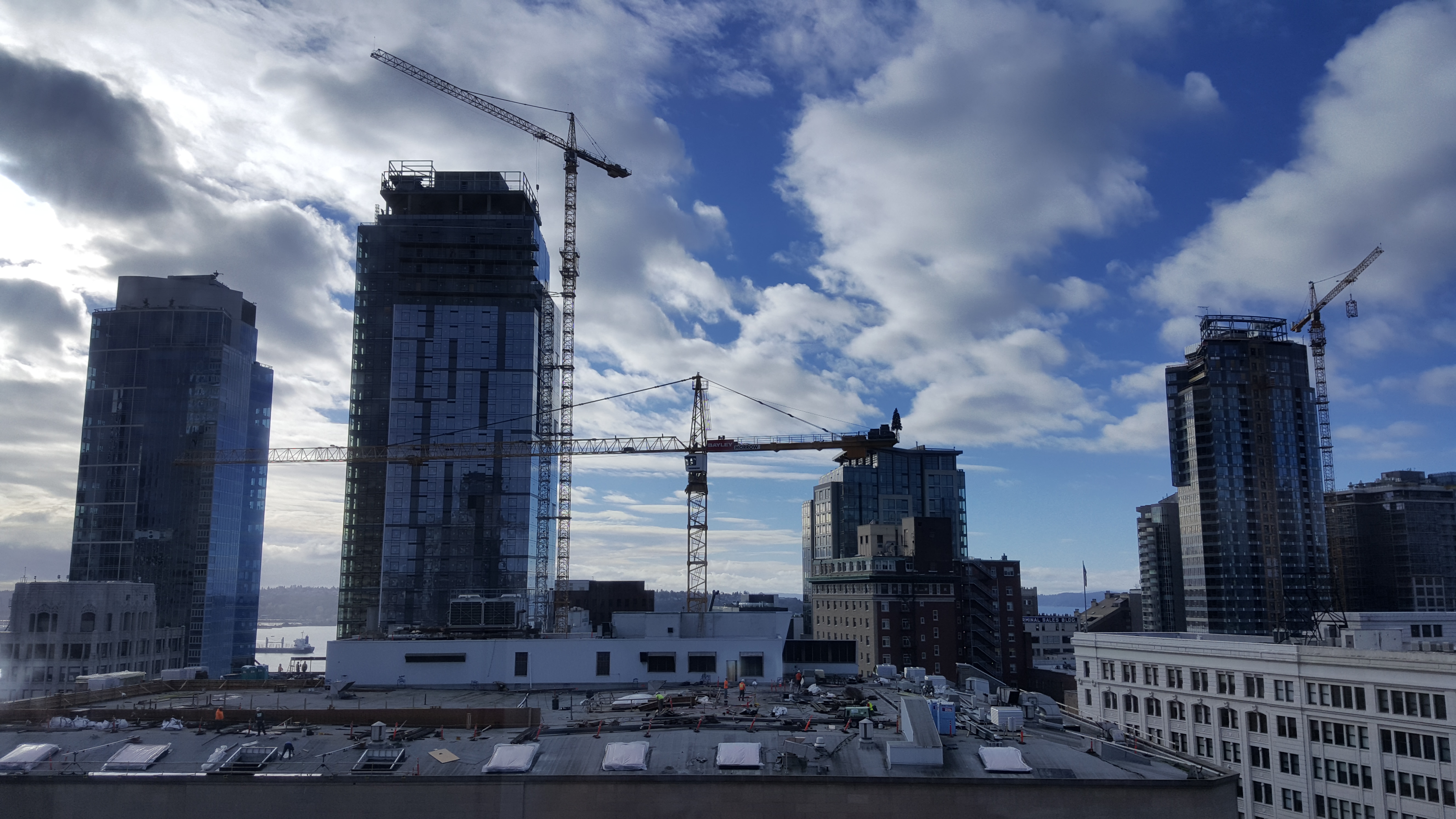 Seattle skyline in the midst of construction. 2016.
