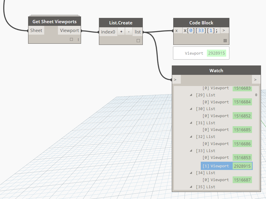 Revit / Dynamo - How to get a nested list item.