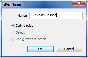 Defining rule for Revit future filter phase