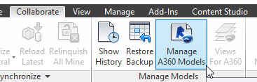 Manage A360 Models using Collaboration for Revit